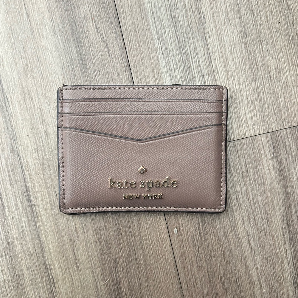 Kate Spade Mauve Brown Card Holder